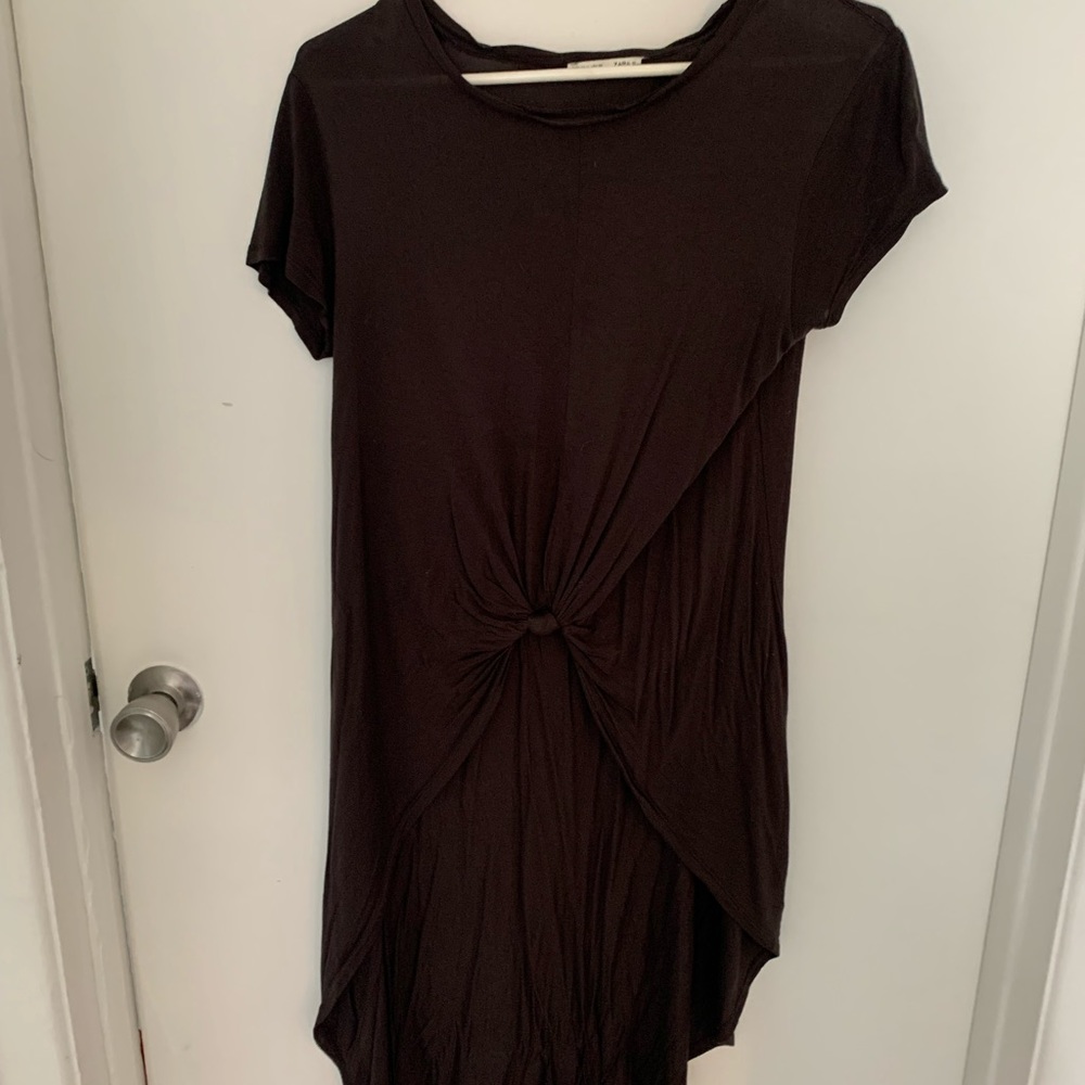 Zara High-low cropped short sleeve